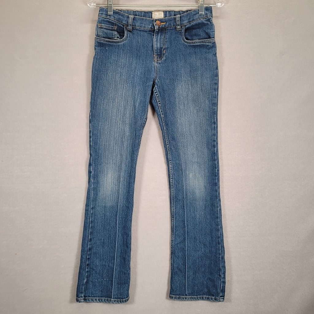 Original Brand Est 89 Girls Bootcut Stretch Jeans Adjustable Size 27x27